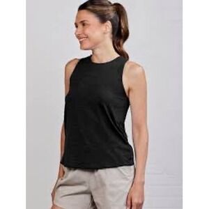 tasc Performance Tank Top Women XS Black EUC Bamboo Organic Cotton Nola Sporty